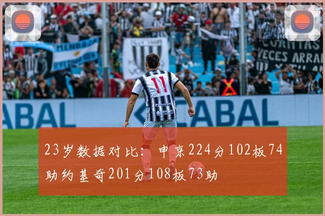 23岁数据对比：申京224分102板74助约基奇201分108板73助